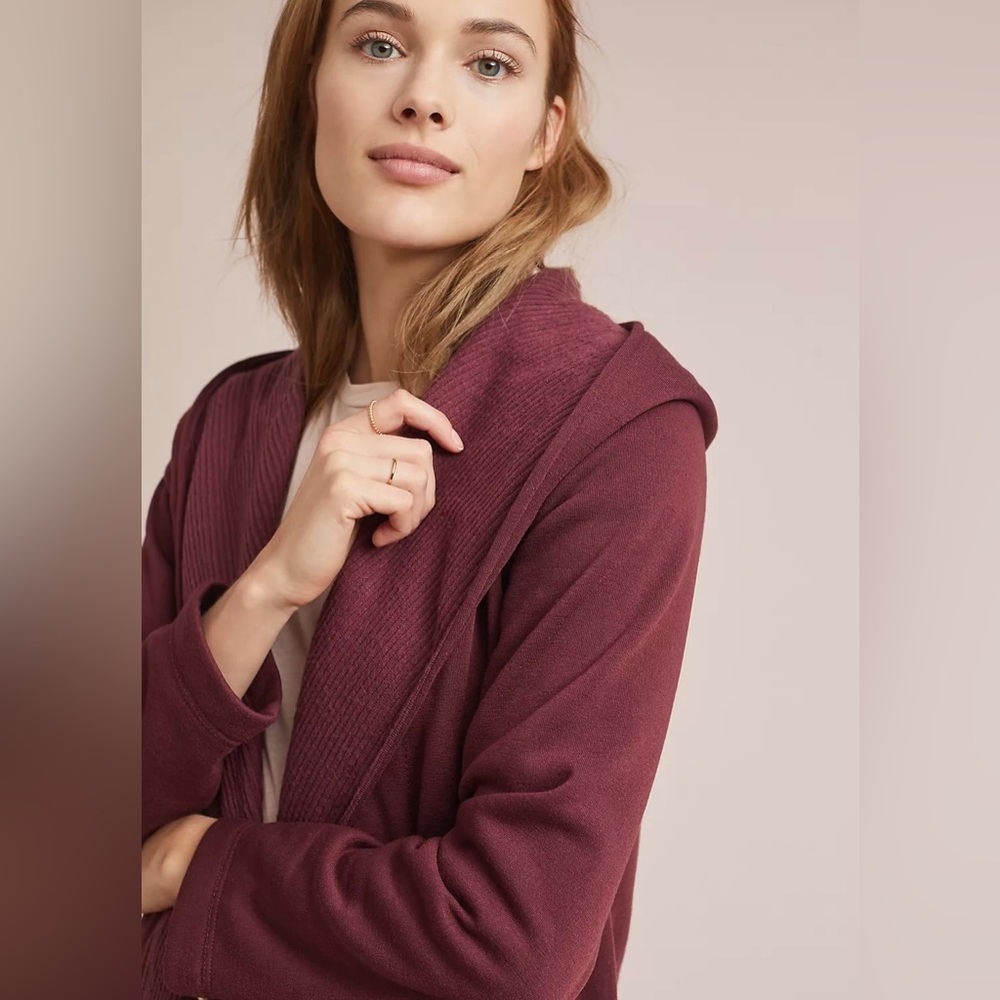 Anthropologie Hamina Terry Open Front Cardigan - Picture 2 of 7